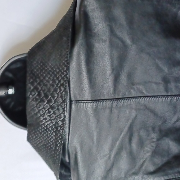 Jacqueline Ferrar Vintage Black Leather & Suede Jacket Coat Women’s Size L EUC - Picture 7 of 11